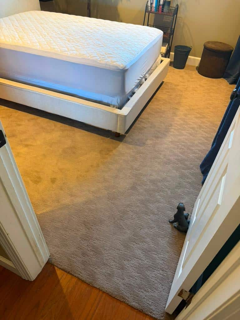 New bedroom carpet installation in Orange County CA